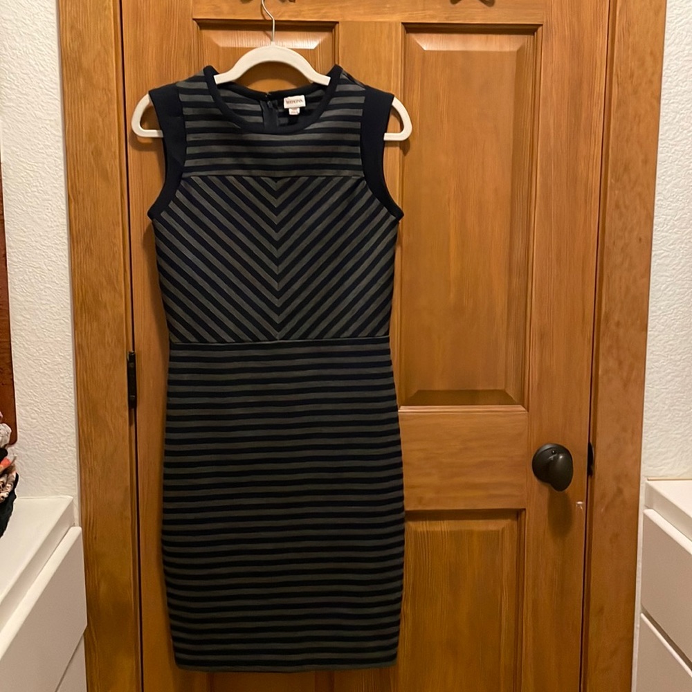 Striped Pencil Dress